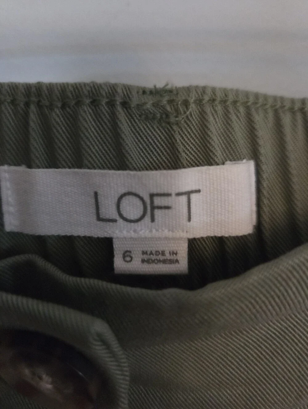 LOFT Olive Green Women's Tailored Shorts